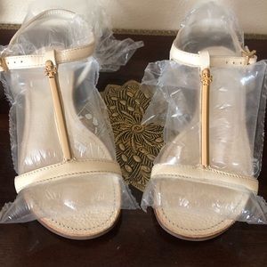 Tory Burch white/cream sandals size 7.  Lightly used